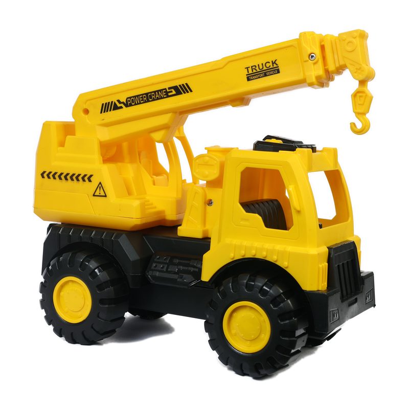 Lilbit korean series crane truck friction-powered plastic toy, yellow